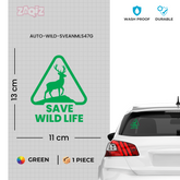 Zaqiz Green Nature Stickers – Save Wildlife and Protect the Balance of Earth
